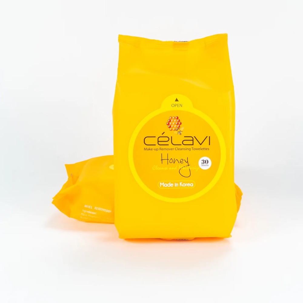 CELAVI HONEY MAKEUP REMOVER WIPES